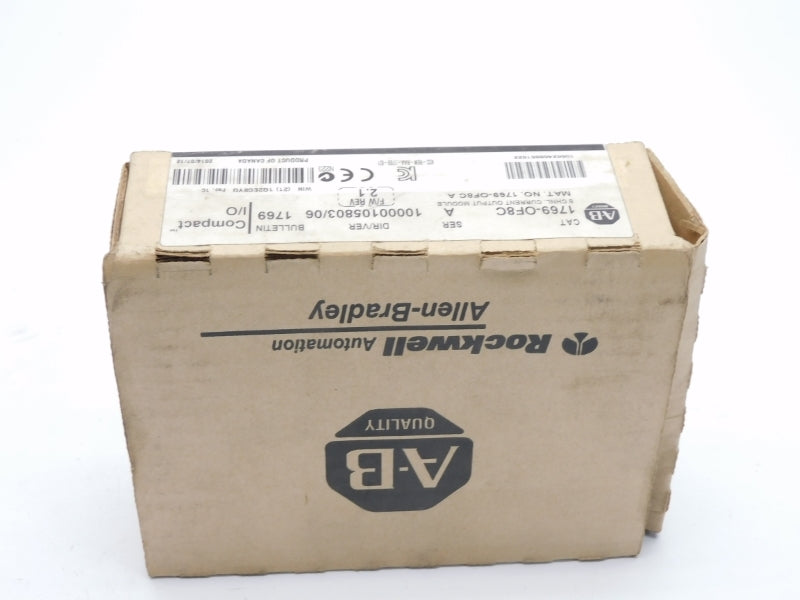 ALLEN BRADLEY 1769-OF8C SER. A F/W 2.1 DATE: 2014 NSFS