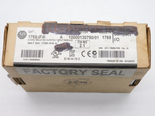 ALLEN BRADLEY 1769-IF4I SER. A F/W 2.1 DATE: 2012 NSFS