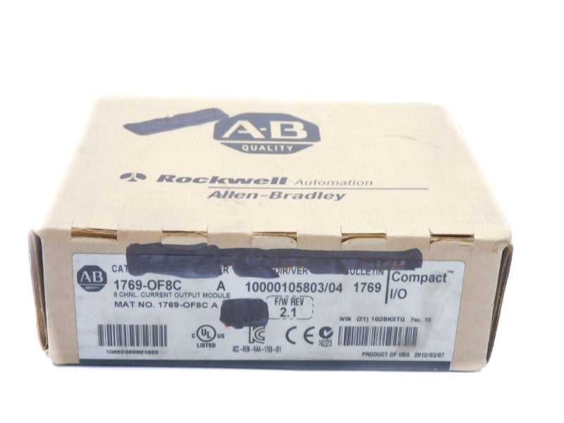 ALLEN BRADLEY 1769-OF8C SER. A F/W 2.1 DATE: 2012 NSFS