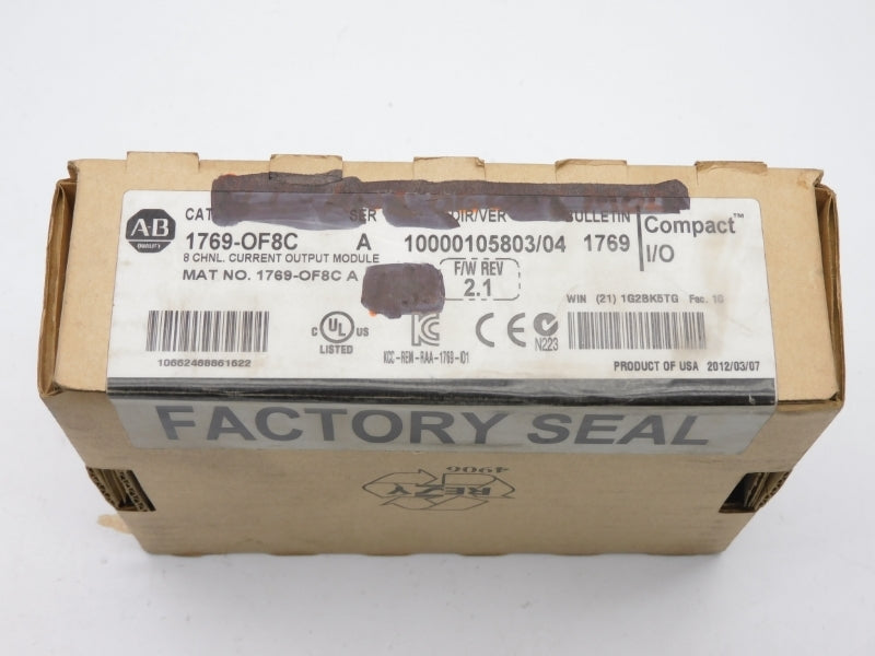 ALLEN BRADLEY 1769-OF8C SER. A F/W 2.1 DATE: 2012 NSFS