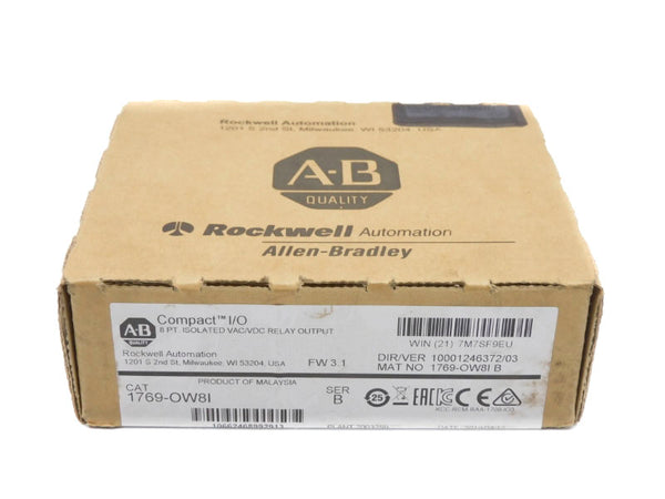 ALLEN BRADLEY 1769-OW8I SER. B F/W 3.1 DATE: 2019 NSFS