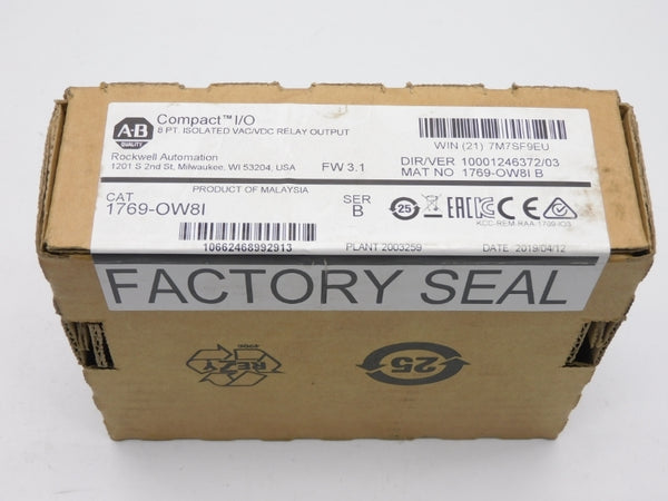 ALLEN BRADLEY 1769-OW8I SER. B F/W 3.1 DATE: 2019 NSFS