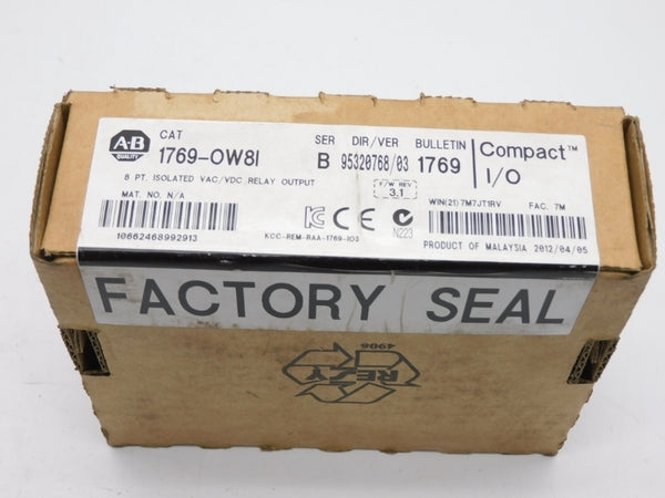 ALLEN BRADLEY 1769-OW8I SER. B F/W 3.1 DATE: 2012 NSFS