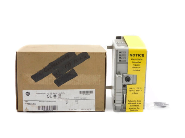 ALLEN BRADLEY 1768-L43 SER. C 24VDC 1.3A F/W 1.05 NSMP