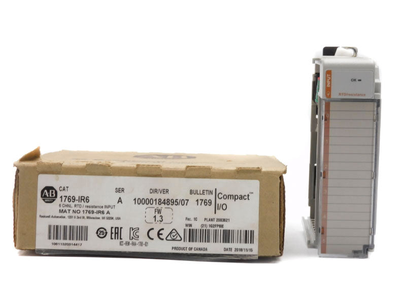 ALLEN BRADLEY 1769-IR6 SER. A 24VDC 0.035A F/W 1.3 NSMP