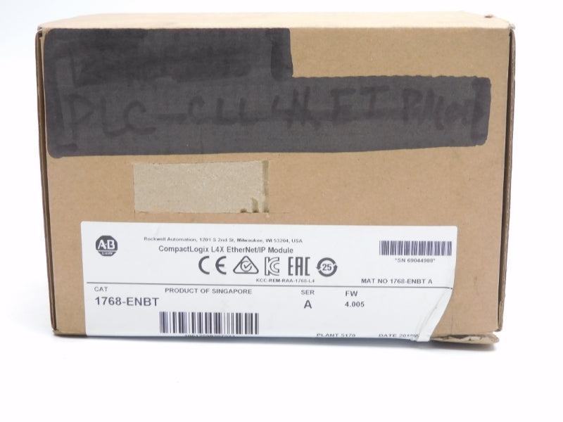 ALLEN BRADLEY 1768-ENBT SER. A 5.2VDC F/W 4.005 NSMP