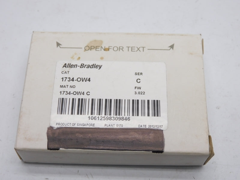 ALLEN BRADLEY 1734-OW4 SER. C 5-30VDC 2A F/W 3.022 NSMP
