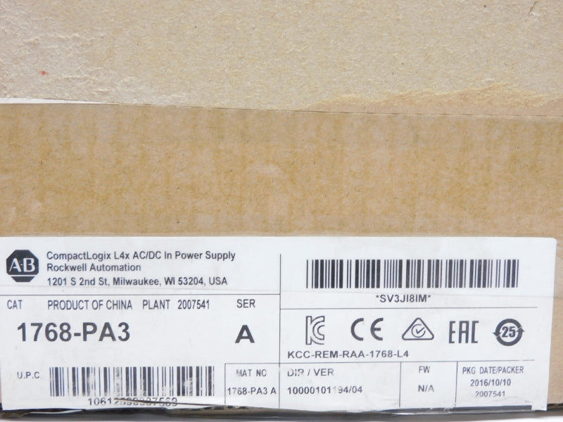 ALLEN BRADLEY 1768-PA3 SER. A 120/240VAC 1.5A NSMP