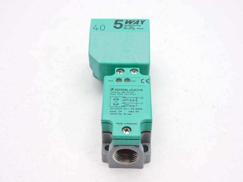 PEPPERL+FUCHS NJ40+U4+W4 012206 20-250VAC 4A NSMP