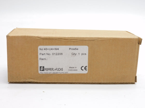 PEPPERL+FUCHS NJ40+U4+W4 012206 20-250VAC 4A NSMP