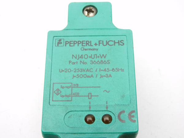 PEPPERL+FUCHS NJ40+U1-W 20-253VAC 3A UNMP