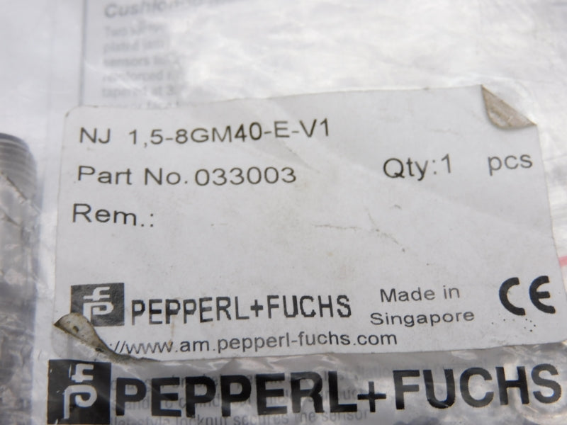 PEPPERL+FUCHS NJ1,5-8GM40-E-V1 033003 NSMP