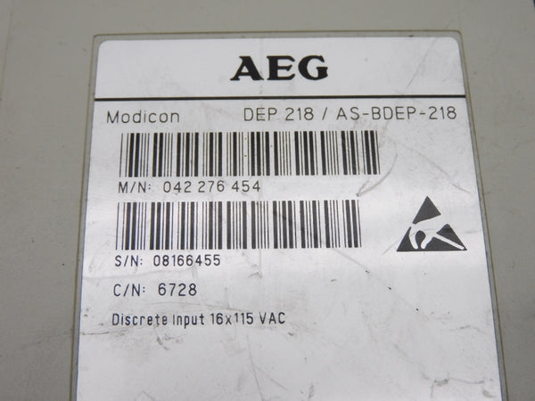 AEG MODICON DEP218/AS-BDEP-218 042276454 115VAC UNMP