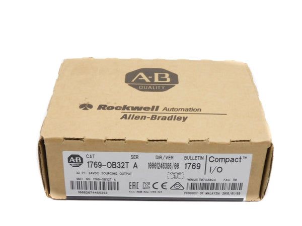 ALLEN BRADLEY 1769-OB32T SER. A 24VDC F/W 3.1 DATE: 2016 NSFS