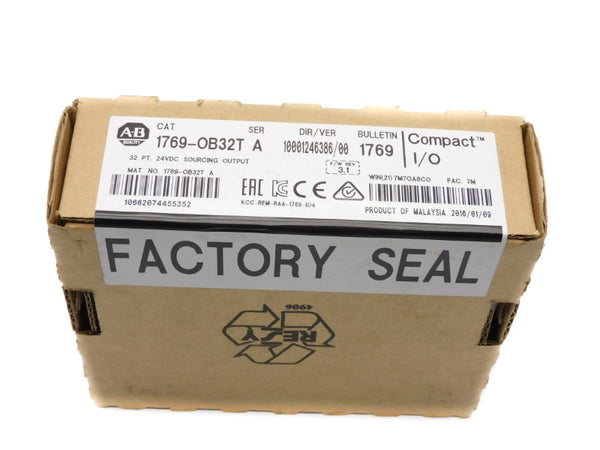 ALLEN BRADLEY 1769-OB32T SER. A 24VDC F/W 3.1 DATE: 2016 NSFS