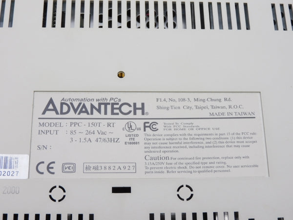 ADVANTECH PPC-150T-RT 85-264VAC 3-1.5A NSNP