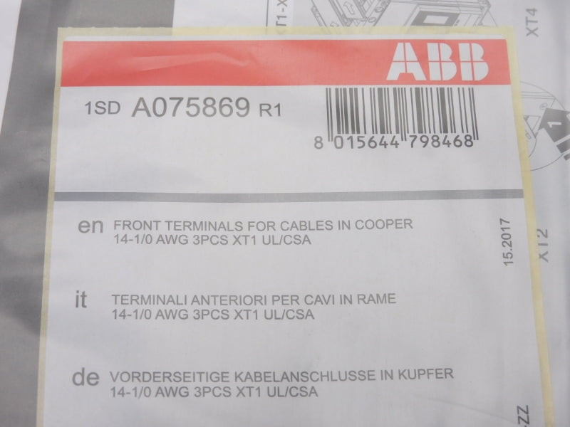 ABB 1SDA075869R1 (PKG OF 3) NSMP