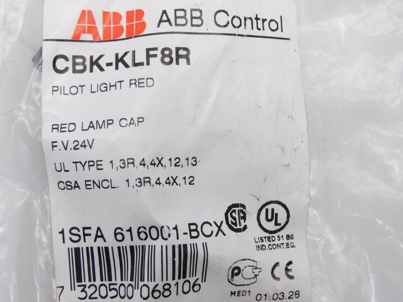 ABB 1SFA616001-BCX CBK-KLF8R 24V NSMP