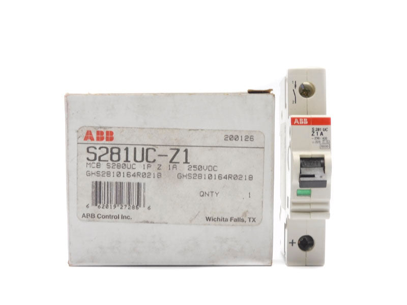 ABB GHS2810164R0218 S281UC-Z1 250VDC 1A NSMP