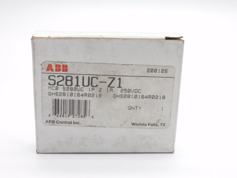 ABB GHS2810164R0218 S281UC-Z1 250VDC 1A NSMP