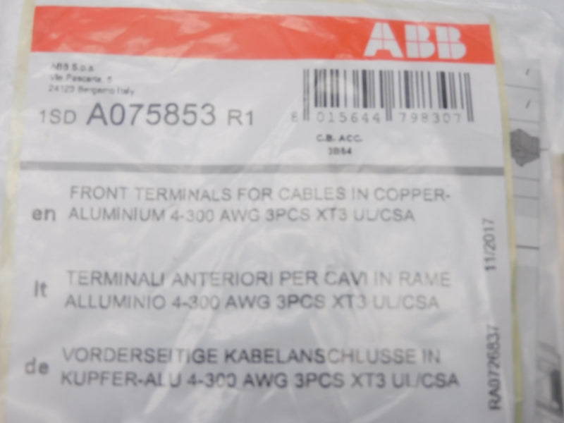 ABB 1SDA075853R1 (PKG OF 3) NSMP