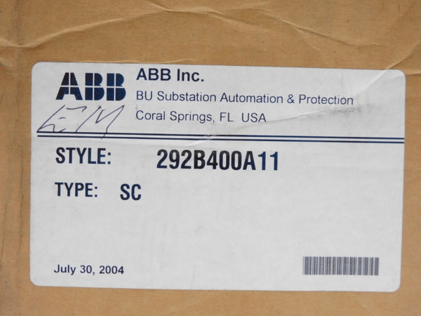 ABB 292B400A11 TYPE SC NSFS