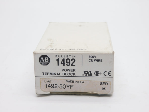 ALLEN BRADLEY 1492-50YF SER. B 600V 175A (WH) NSMP