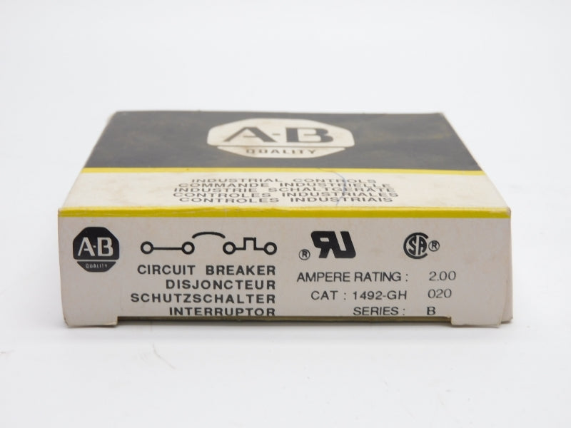 ALLEN BRADLEY 1492-GH020 SER. B 250V 2.00A (BK/YL) NSMP