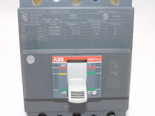 ABB 1SDA075118R1 SACETMAXXT3N225 480V 225A NSMP