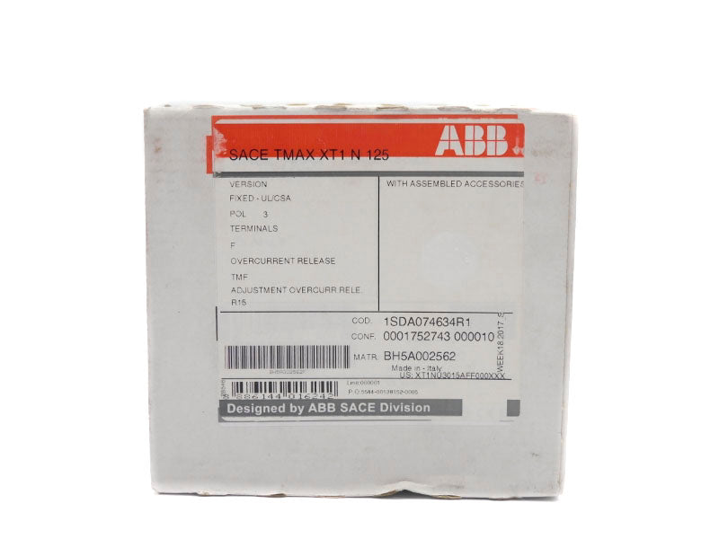 ABB 1SDA074634R1 SACETMAXXT1N125 125A NSFS