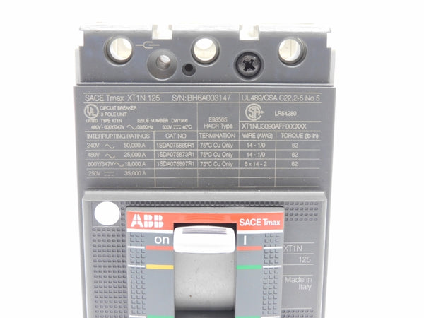 ABB 1SDA074645R1 SACETMAXXT1N125 480V 125A NSMP