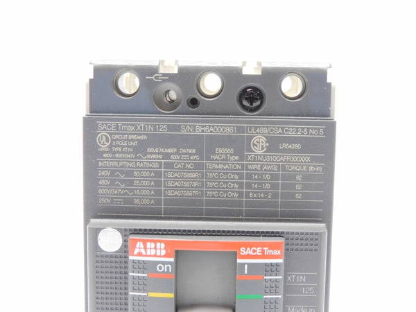 ABB 1SDA074646R1 SACETMAXXT1N125 480V 125A NSMP