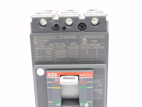 ABB 1SDA074634R1 SACETMAXXT1N125 480V 125A NSMP