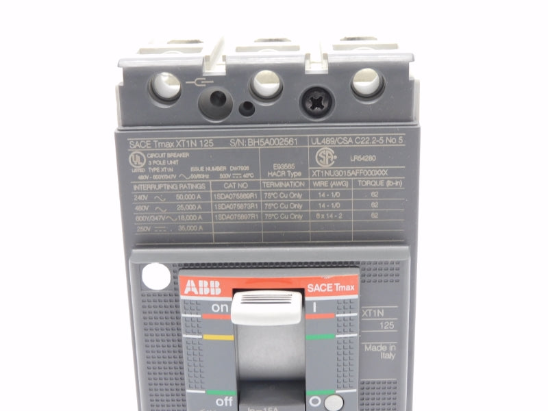 ABB 1SDA074634R1 SACETMAXXT1N125 480V 125A NSMP