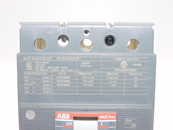 ABB 1SDA075117R1 SACETMAXXT3N225 480V 225A NSMP