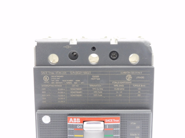 ABB 1SDA075115R1 SACETMAXXT3N225 480V 225A (AS PICTURED) NSMP