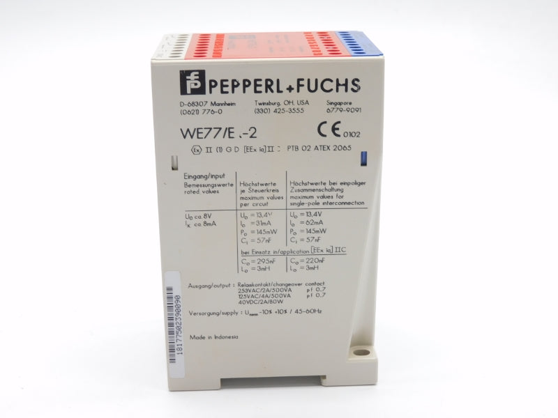 PEPPERL+FUCHS WE77/EX-2 129200 115VAC 4A NSMP