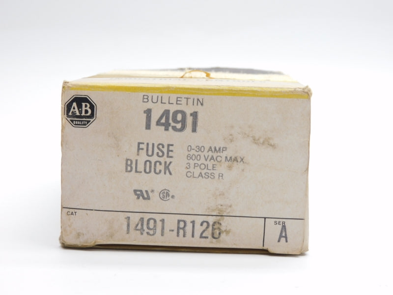 ALLEN BRADLEY 1491-R126 SER. A 600VAC 0-30A (PKG OF 2) (BK/YL) NSMP