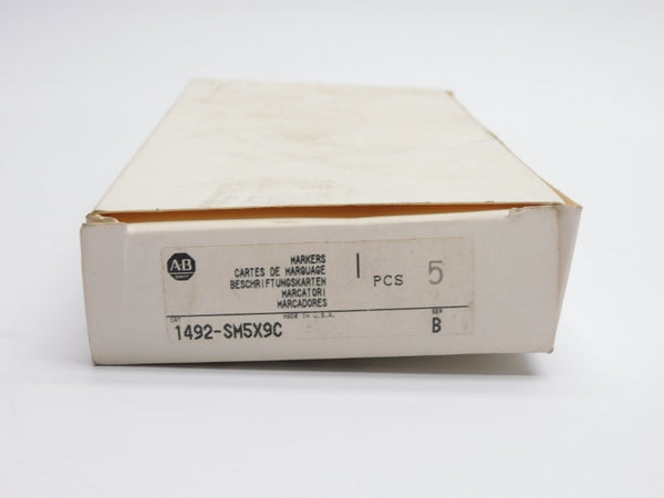 ALLEN BRADLEY 1492-SM5X9C SER. B (?) (PKG OF 5) (WH) NSMP