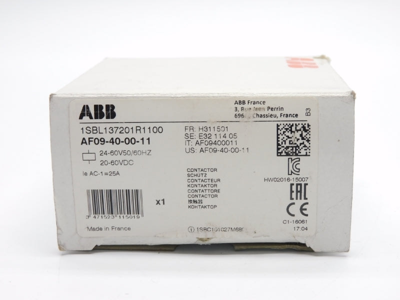 ABB 1SBL137201R1100 AF09-40-00-11 20-60VDC 25A NSMP