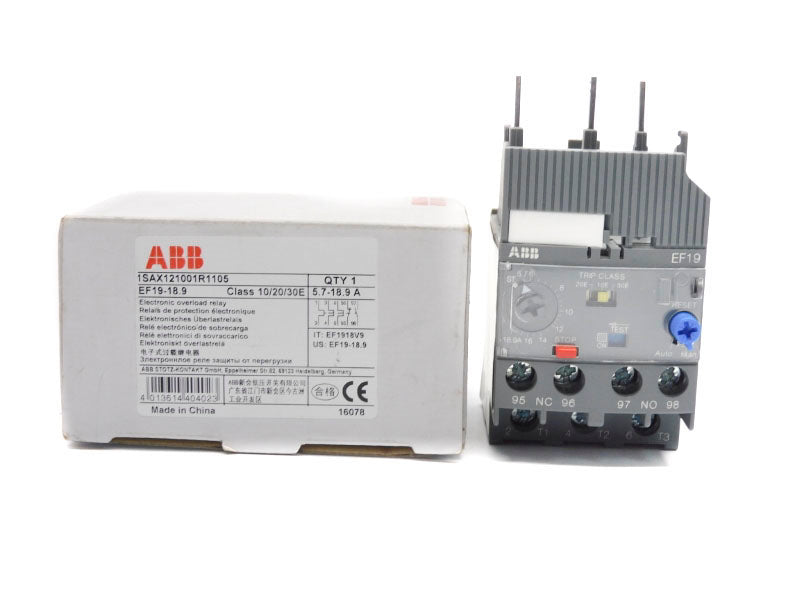 ABB 1SAX121001R11005 EF19-18.9 690VAC/DC 5.7-18.9A NSMP