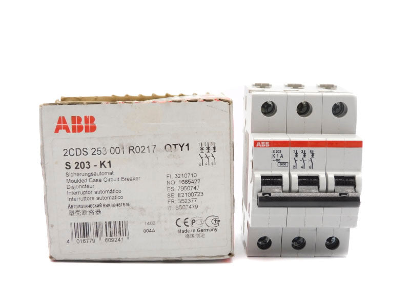 ABB 2CDS253001R0217 S203-K1 400V 1A NSMP