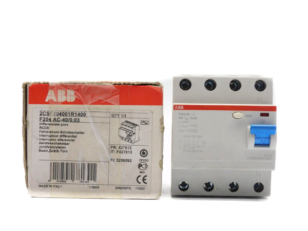 ABB 2CSF204001R1400 F204AC-40/0,03 400V 40A NSMP