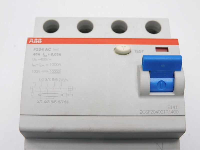 ABB 2CSF204001R1400 F204AC-40/0,03 400V 40A NSMP