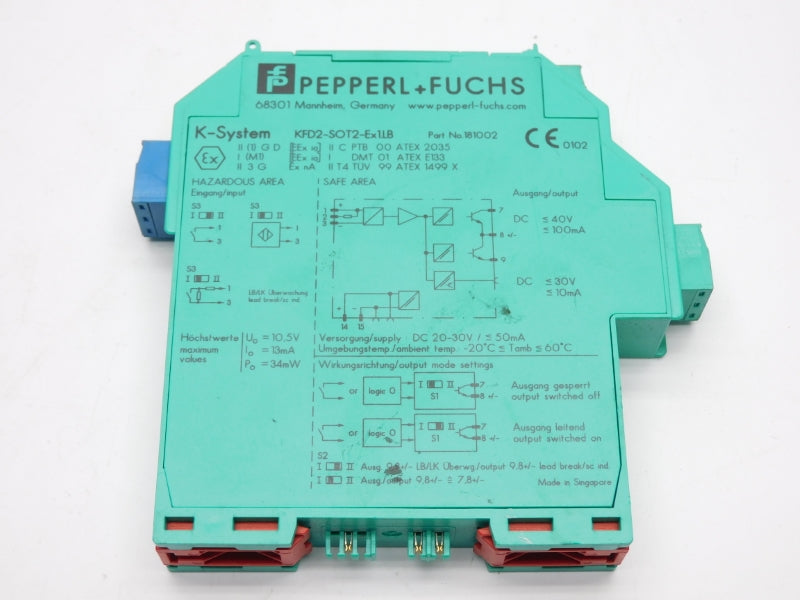 PEPPERL+FUCHS KFD2-SOT2-EX1.LB 181002 20-30VDC UNMP