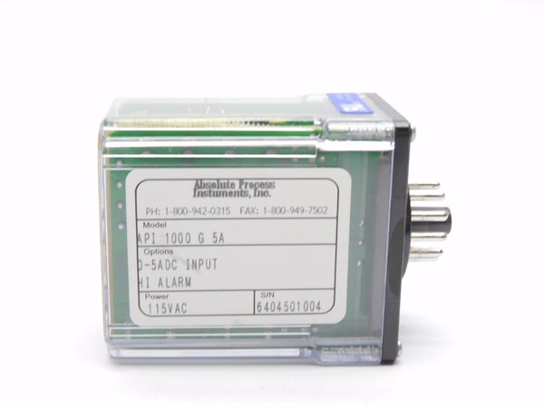 ABSOLUTE PROCESS INSTRUMENTS API1000G5A 115VAC 0-5ADC NSMP