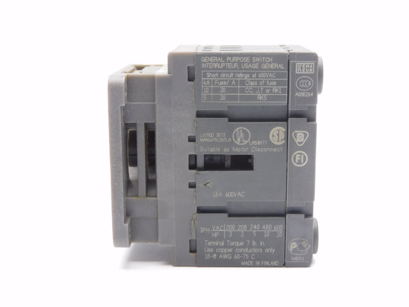 ABB OT16ET3 690V 25A UNMP