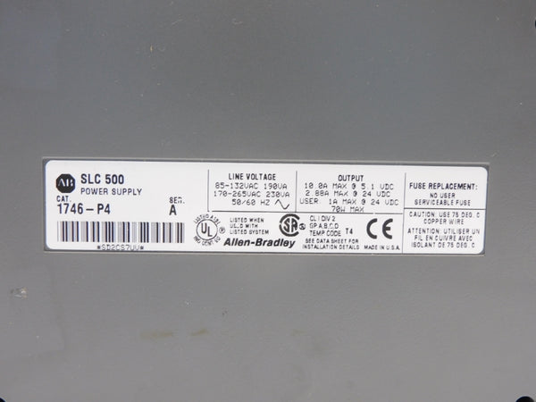 ALLEN BRADLEY 1746P4 SER. A 170-265VAC NSMP