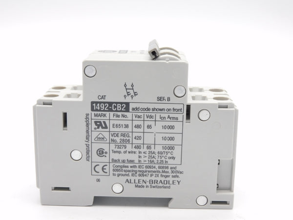 ALLEN BRADLEY 1492-CB2G040 SER. B 480VAC 4A NSNP