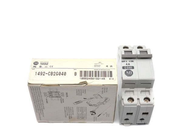 ALLEN BRADLEY 1492-CB2G040 SER. B 480VAC 4A (WH) NSMP